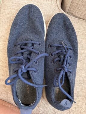 allbirds Navy Wool Sneakers